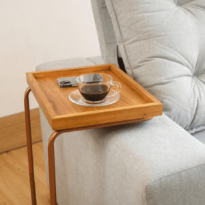 Mesa De Apoio Sofa Base Metal Cobre Para Sala