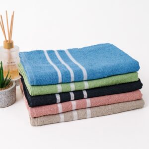 Kit 3 Toalhas De Banho 100% Algodão Alta Absorção 60x120cm