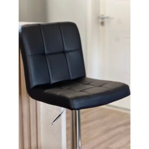 Kit 3 Banqueta Gomos para Cozinha Bar Bancada balcão Americano em Material Sintético 3-35 Preto