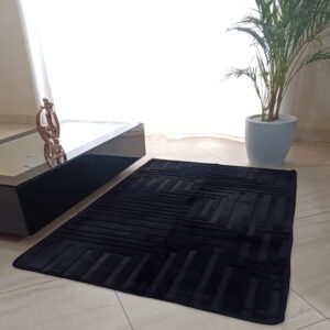 Tapete de Sala/Quarto 1,00m x 1,40m / 1,40m x 2,00m Aveludado Antiderrapante Padrão Geométrico