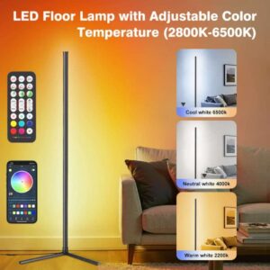 Luminária RGB Bastão 142CM Com Controle Lay P5