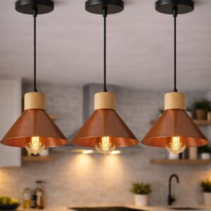 KIT 3 Luminária Pendente de teto Moderna para Sala Cozinha