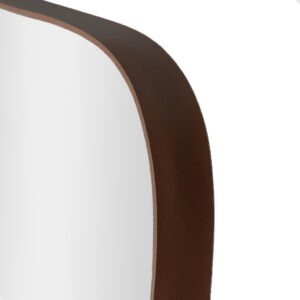 Espelho Corpo Inteiro Retângular 150x50cm C/ Suporte De Chão - Café