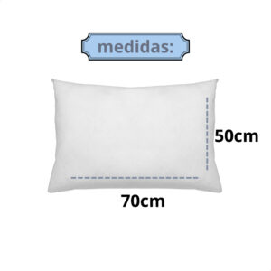 Travesseiro 50x70 Suporte Firme 100% Macio Adulto Fibra Siliconizada Antialérgico