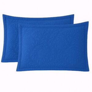 Kit 2 Capas Porta Travesseiro Fronha Matelado - Essência Enxovais - Só belle - Azul Royal