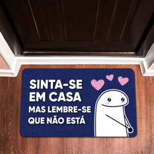 Tapetes Porta Engraçados Decorativo Entrada Antiderrapante 55x35