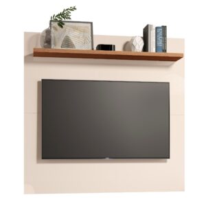 Painel Televisão Suspenso 32 Polegada Quarto Nicho Rack Retro