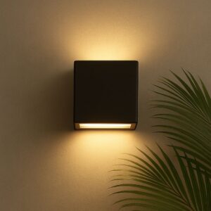 Kit 10 Arandela Mini Slim Bivolt G9 2 Focos Ip65 Moderna Texturizada P/ Parede SomeWay - Preto