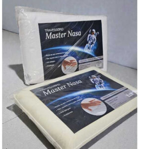 KIT TRAVESSEIRO NASA MASTER VISCOELASTICO MACIO LINHA LUXO ANTIALERGICO ALT 10cm COMFORTAVEL - 02 PEÇAS