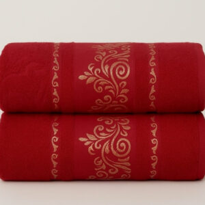 Kit 2 Toalhas de Banho Premium Gigante 100% Algodão – Felpudas, Macias e Super Absorventes - Kit 2Toalhas-Bordô