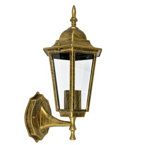 Arandela Colonial Dourado Alumínio Muro Parede Externa AR2006