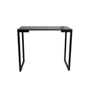 Escrivaninha Mesa de Escritório Industrial Base Aço 90x45X90cm Escritório Home Office Estudo - Preto