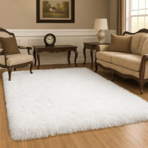 Tapete Sala 2,00 x1,50 Peludo Promoção - Branco