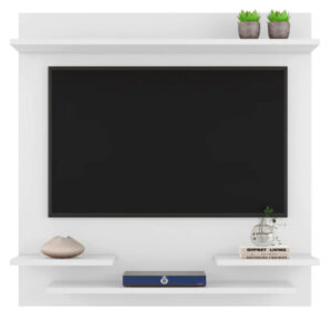 QUEIMA DE ESTOQUE! Suporte Painel Tv Quarto Sala Painel Prateleira Até 32 Polegadas Star - Cores - Branco
