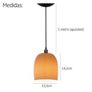 Pendente Lustre Modelo Grid Casa e Decoração 110/220V