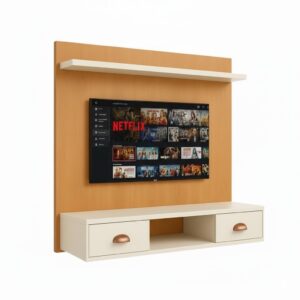 Painel Para Tv 45 Polegadas De Parede Rack 2 Portas Moderno