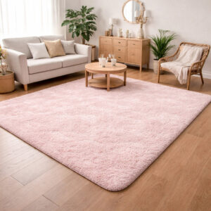 Tapete Grande Luxo Felpudo De Sala Decoração Casa Quarto Fofo Grande Várias Cores - BRANCO 1,30mX2m