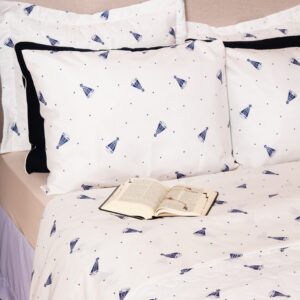 Cobre leito Essencialle Ideal para Cama King Composto por 03 Peças 150 Fios Alg/PL Várias Estampas