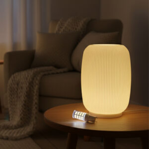 Abajur Luminária de Mesa Japonesa Satori Minimalista Decorativa Sala Quarto Escritório Design Zen Oriental Moderno - Soquete G9