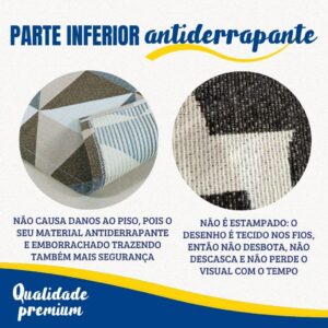 Tapete Jacquard Legítimo 3,0m x 2,0m Antiderrapante Estampas Diversas Sala Quarto Geométrico