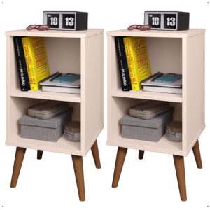 Kit 2 Mesa de Cabeceira ou Unitário para Quarto Charme Retrô Várias Cores Apoio de Cama Mesinha - KIT CHARME OFF TOTAL