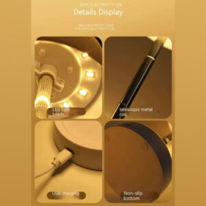 Abajur de Mesa Retrátil Recarregável LED Quente para Quarto/Escritório/Sala Onistek ON-LT043