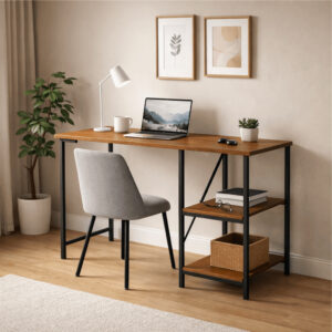 Escrivaninha Mesa Office Estudo Estilo Industrial 110cm KLM Móveis