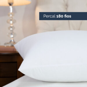 Kit Com 02 Travesseiro Percal 180 Fios Algodão Toque De Pluma