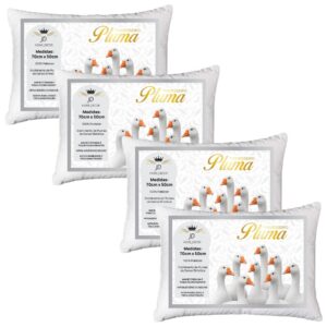 Travesseiros Penas E Plumas De Ganso Anti Alergico Material Sintético