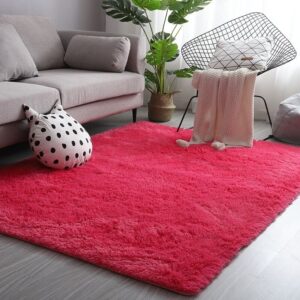 Tapete 2,00 x 1,50 Mega Luxo Peludo Sala e Quarto - Vermelho