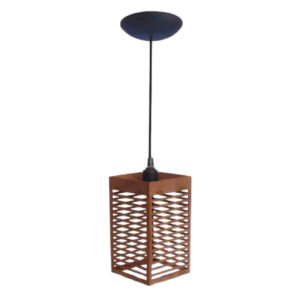 Kit 3 Luminária Pendentes Oriental Para Sala Cozinha Escritório Bivolt Cor Marrom - 3tm