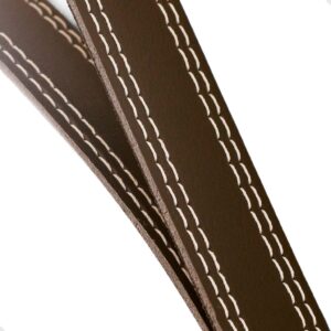 Espelho Redondo Decorativo Suspenso Alça 60cm + Pino Suporte para Banheiro Sala Quarto - Café 60cm