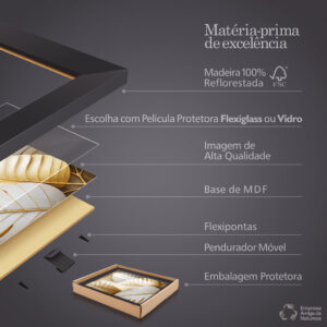 Quadro Decorativo Minimalista Boho Terracota Tons Quentes Para Sala de Jantar Estar Com Moldura