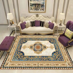 Tapete Belga Luxo 2,40 x 2,00 Estampa Moderna p/ Decoração Sala Escritório Grande - Belga 91