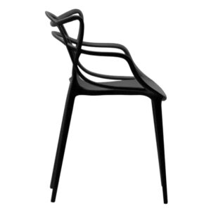 Kit 4 Cadeiras Preta Allegra Para Cozinha/Mesa/Jantar/Varanda