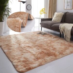 Tapete 2,00 x 1,50 Mega Luxo Peludo Sala e Quarto - Bege Mesclado