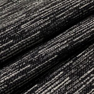 Jogo De Passadeiras 3 Peças Sendo 2 Tapetes 40 cm x 60 cm -1 Passadeira 40 cm x 130 cm-Sala Cozinha - PRETO/MESCLADO