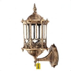 Arandela De Parede Colonial Produ Alumínio E Vidro E27 Vintage Para Jardim Área Externa Bivolt 36cm - BRONZE
