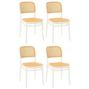 Kit 4 Cadeiras de Jantar Roma para Sala e Cozinha