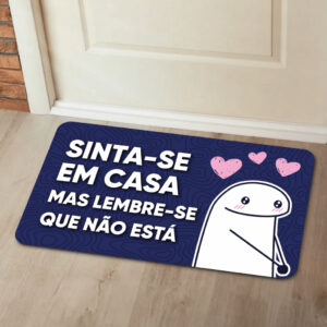 Tapetes Porta Engraçados Decorativo Entrada Antiderrapante 55x35