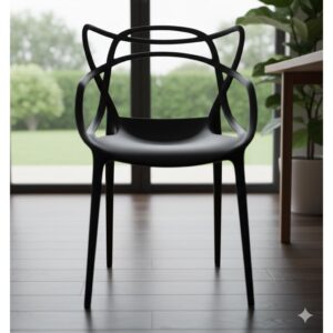 Kit 4 Cadeiras Preta Allegra Para Cozinha/Mesa/Jantar/Varanda
