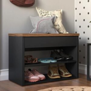 Sapateira Recamier com Assento / Prateleiras e 1 Gaveta Hall - Várias Cores