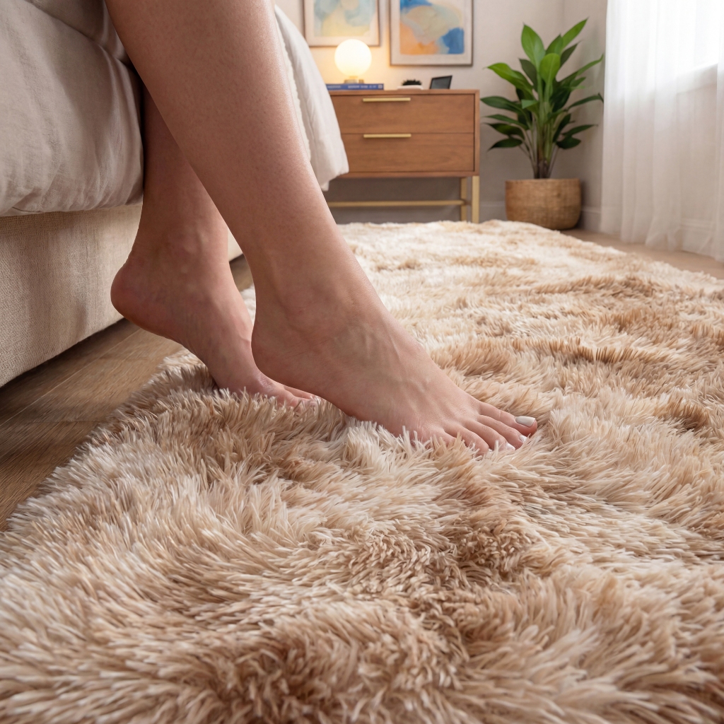 Tapete Passadeira 2,00 x 0,60 Corredor Quarto Sala Beira de Cama Felpudo Peludo