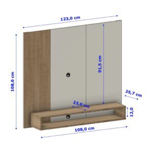 AJP Móveis Painel Para Tv Até 55 Polegadas Cairo Design Moderno Com Nicho Organizador - VÁRIAS CORES