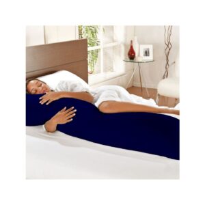 Travesseiro de Corpo Xuxão - Toque Suave e Fecho em Zíper - 1.40 x 0.45 cm|azul marinho