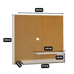 Painel Para Tv Até 32 Polegadas Com Prateleira Liso e Ripado