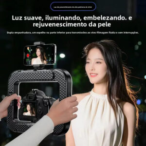 Luminária Led Clipe Ring Light Iluminador Celular Suporte Vlog Ym