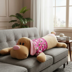 Almofada Xuxão 1,10m Pelúcia Gigante AntiAlérgica Travesseiro Corpo Inteiro Ultra Macio Para Abraçar - Rosa