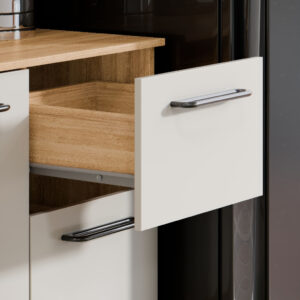 Armário de Cozinha Juliana 180cm Suspenso 7 Portas 2 Gavetas MDF MDP Compacto Moderno 3 Cores