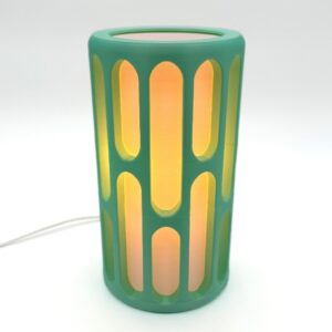 Luminária Ovals Mesa Cabeceira 110V/220V quarto sala escritório - Verde Claro